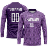 Custom Purple White Sublimation Soccer Uniform Jersey