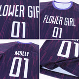 Custom Purple White Sublimation Soccer Uniform Jersey