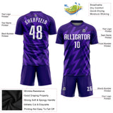 Custom Purple White Sublimation Soccer Uniform Jersey